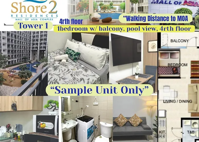 Apartamento Shore Residences In Pasay Walking Distance To Mall Of *